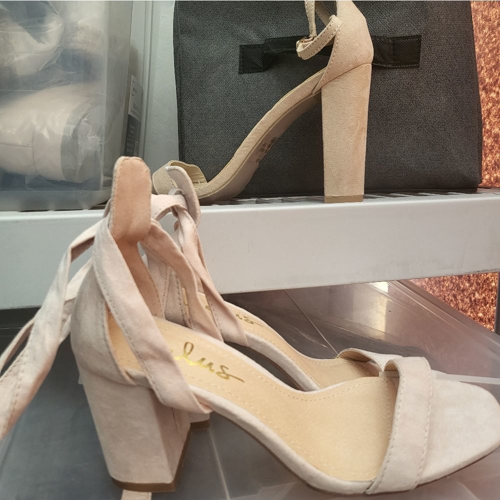 Lulus Cream Airis Lace-Up Heels - Picture 4 of 4